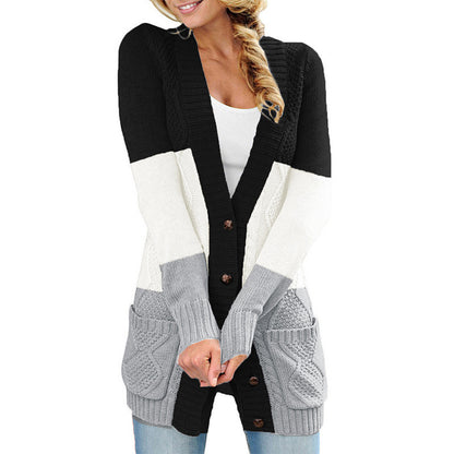 Casual Cable Knit Cardigan Coat