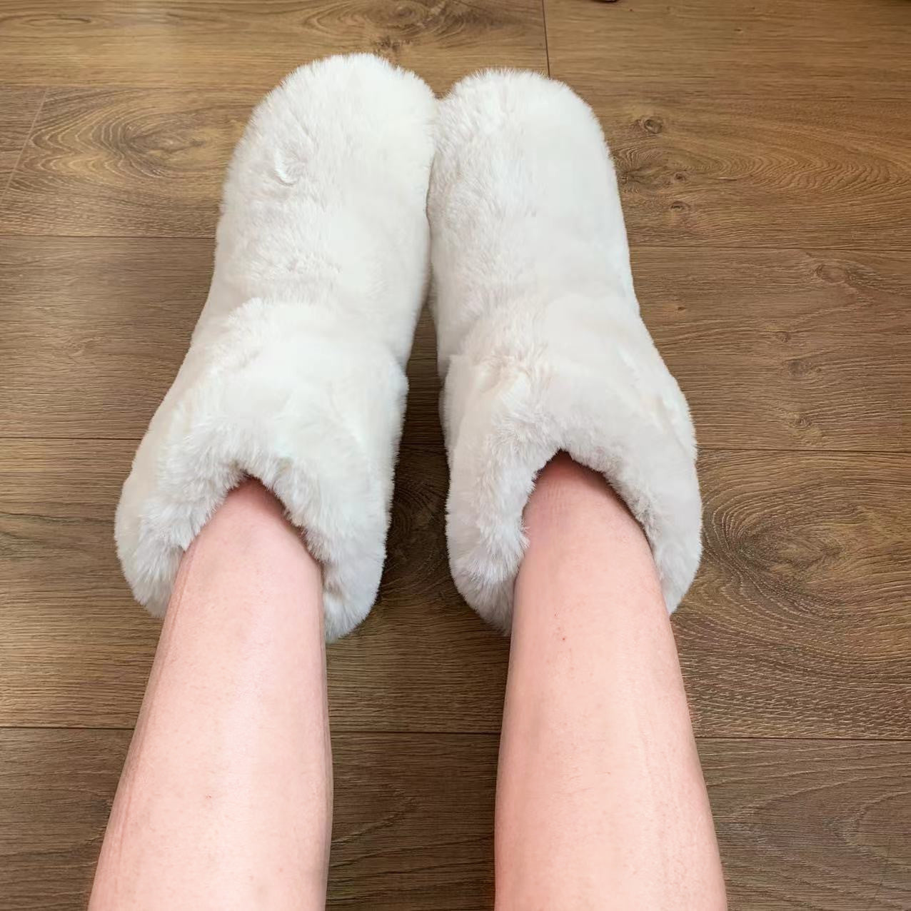 Ladies Fluffy Slipper Boots House Shoes