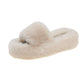 Ladies Platform Fluffy Slippers