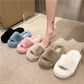 Ladies Platform Fluffy Slippers