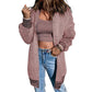 Loose Fit Buttonless Cardigan Knitwear