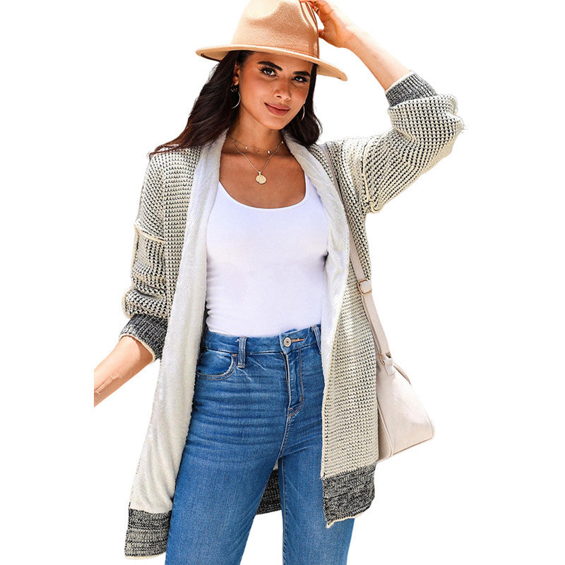 Loose Fit Buttonless Cardigan Knitwear