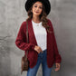 Loose-Fit Buttonless Cardigan Sweater