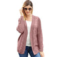 Loose-Fit Buttonless Cardigan Sweater