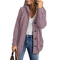 Women's Cardigan Sweaters Hooded Fleece Lined Jackets Winter Coat with Pockets