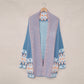 Women's Geometric Pattern Open Front Cardigan Sweater