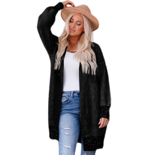 Women's Long-Line Open Front Cardigan Sweater