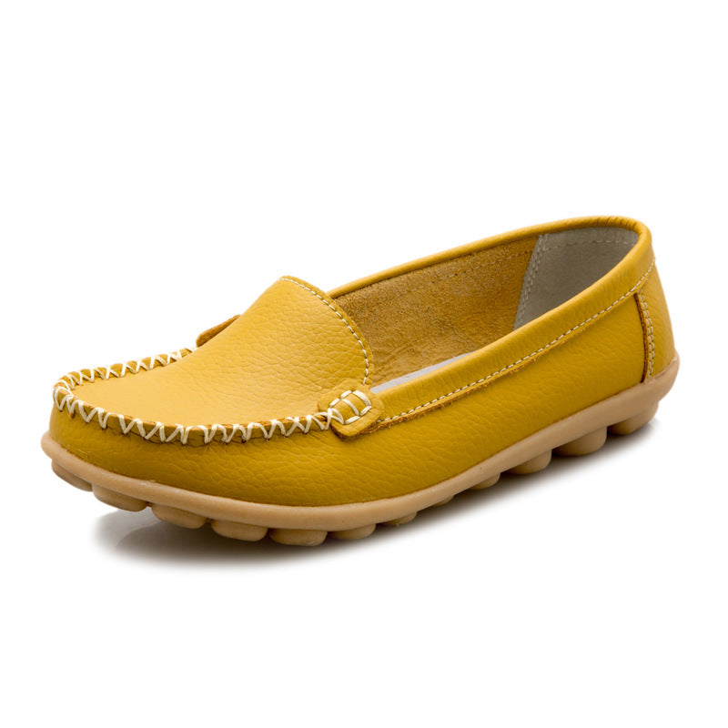 Comfy  Walking Flat Moccasin Shoes Seniors