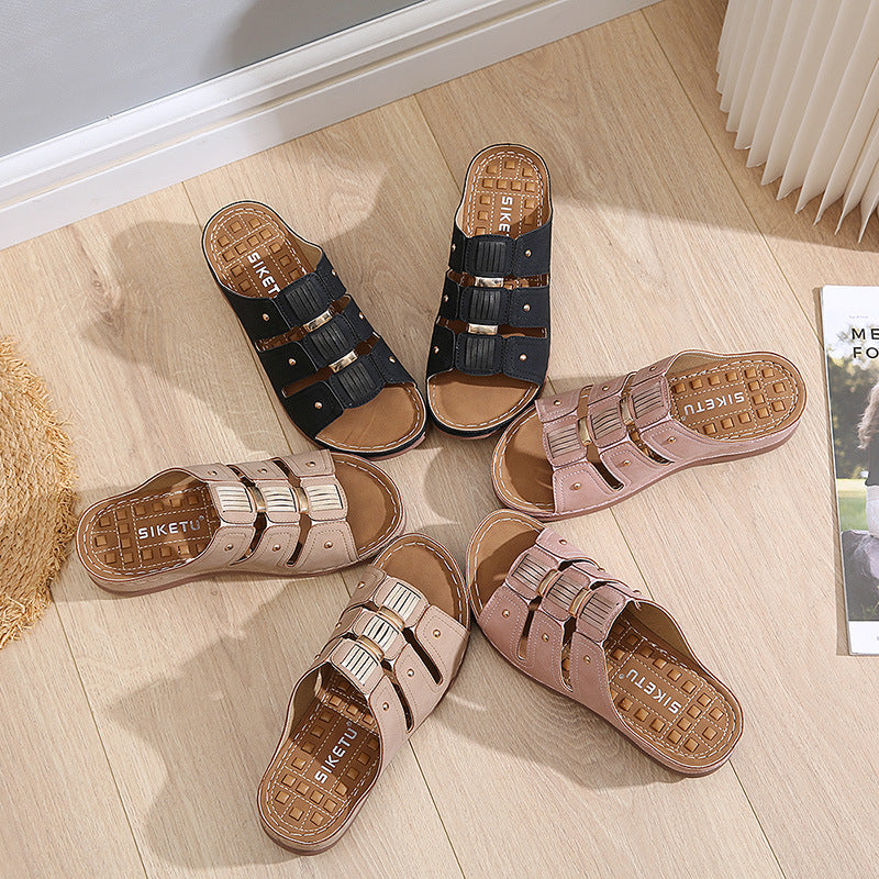 Buy Forever Comfort® Crossover Leather Sandals from Next