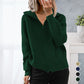 Women's Knit Zip-Up Knit Lapel Sweater Outerwear