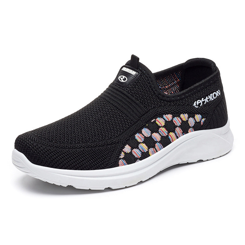 Stretch knit store slip on shoes