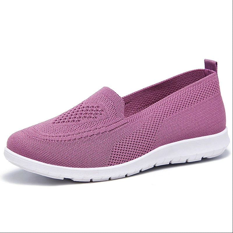 Soft-soled Mother Flyknit Slip-on Shoes